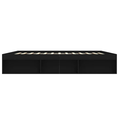 Bedframe 200 x 200 cm Zwart