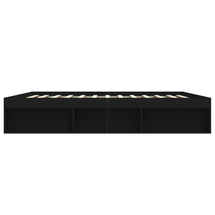 Bedframe 200 x 200 cm Zwart
