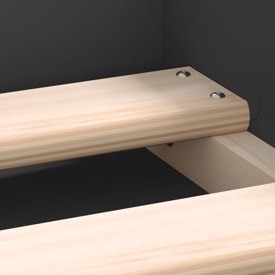 Bedframe 200 x 200 cm Zwart
