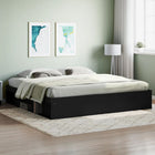 Black bed frame 200x200 cm