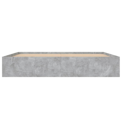 Bedframe 200 x 200 cm Betongrijs