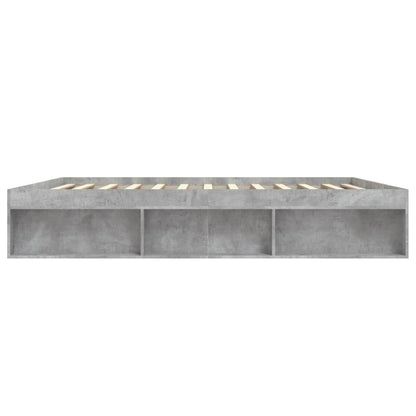 Bedframe 200 x 200 cm Betongrijs