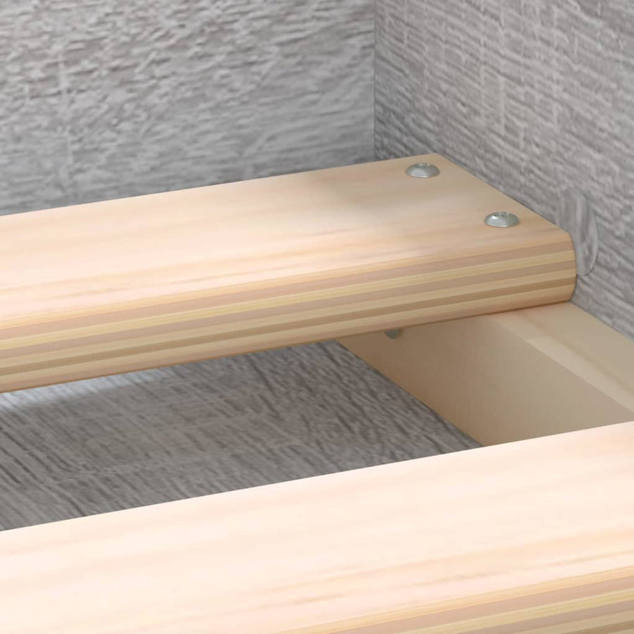 Bedframe Eikenkleurig 200 x 200 cm Grijs sonoma