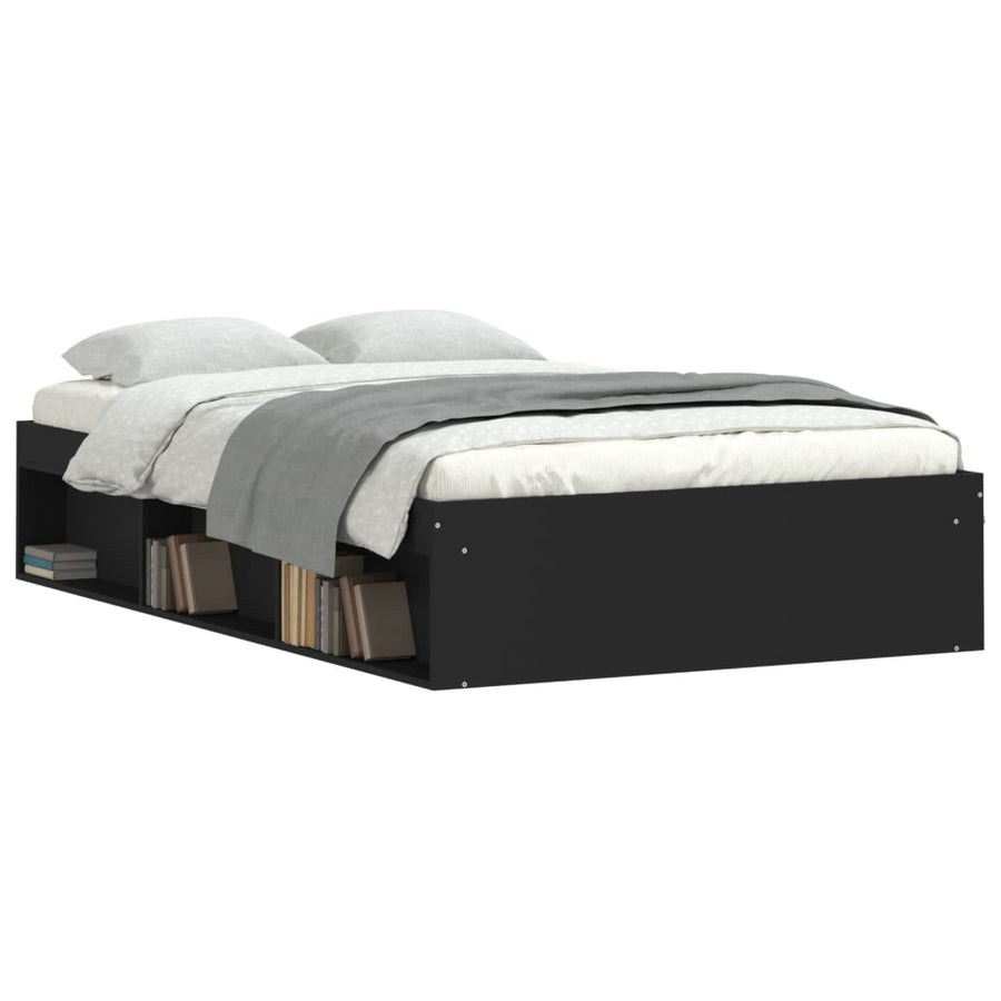 Bedframe 120 x 190 cm Zwart