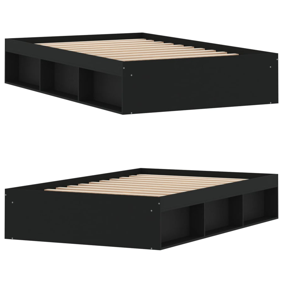 Bedframe 120 x 190 cm Zwart