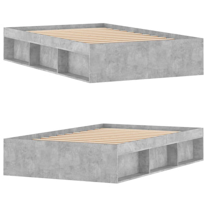 Bedframe 120 x 190 cm Betongrijs