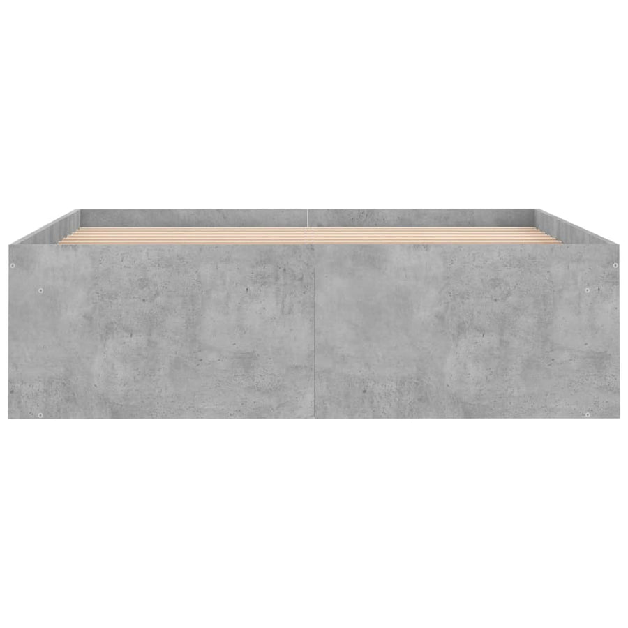 Bedframe 120 x 190 cm Betongrijs
