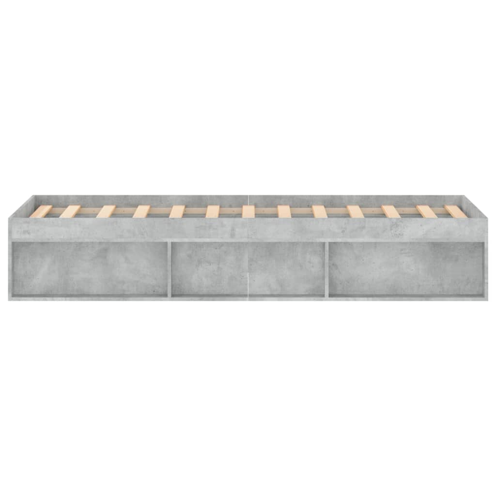 Bedframe 120 x 190 cm Betongrijs
