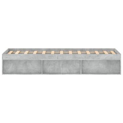 Bedframe 120 x 190 cm Betongrijs