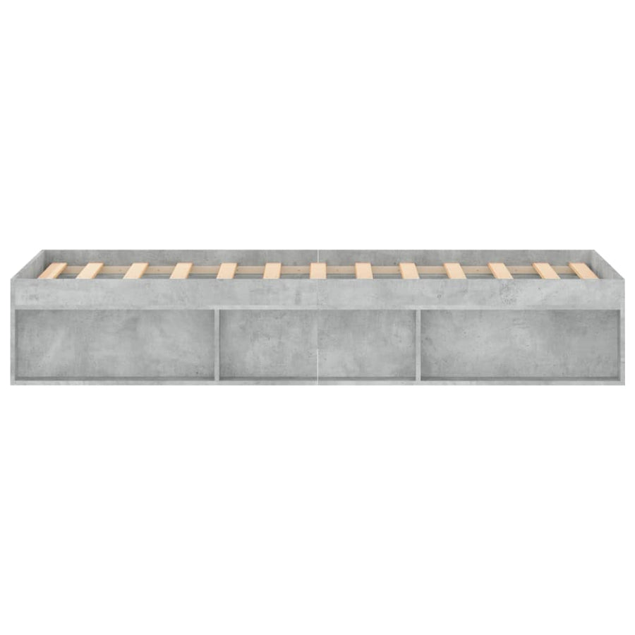 Bedframe 120 x 190 cm Betongrijs