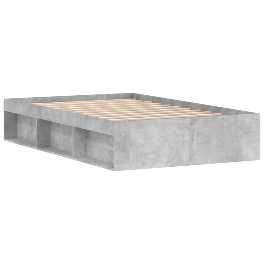 Bedframe 120 x 190 cm Betongrijs