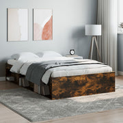 Bedframe 120x190 cm gerookt eiken