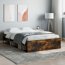 Bedframe Kleurig 120 x 190 cm Gerookt eiken