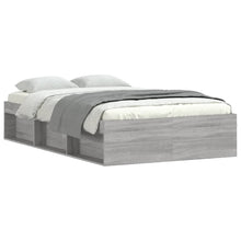 Bedframe Eikenkleurig 120 x 190 cm Grijs sonoma