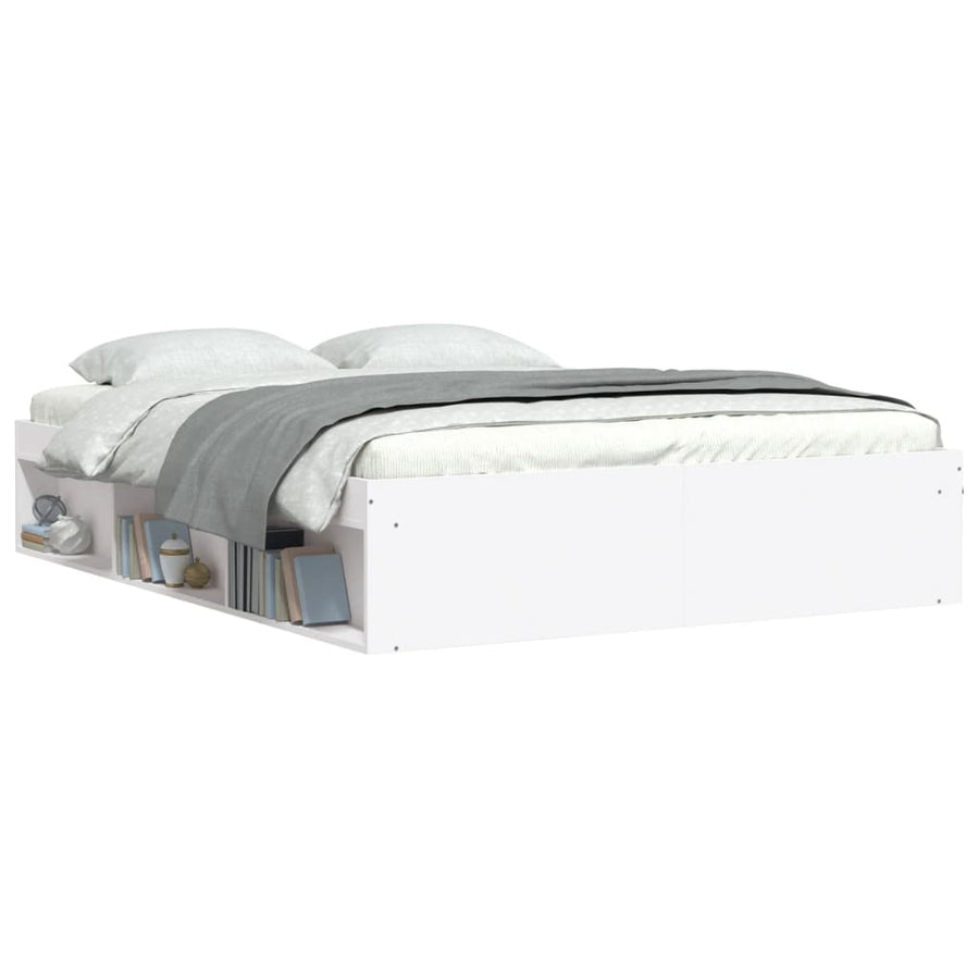 Bedframe 140 x 190 cm Wit
