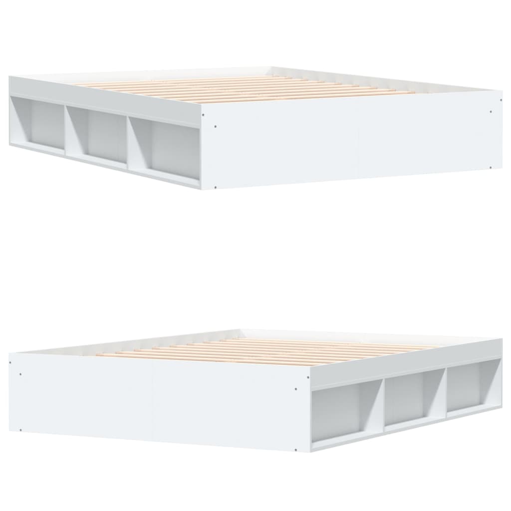 Bedframe 140 x 190 cm Wit