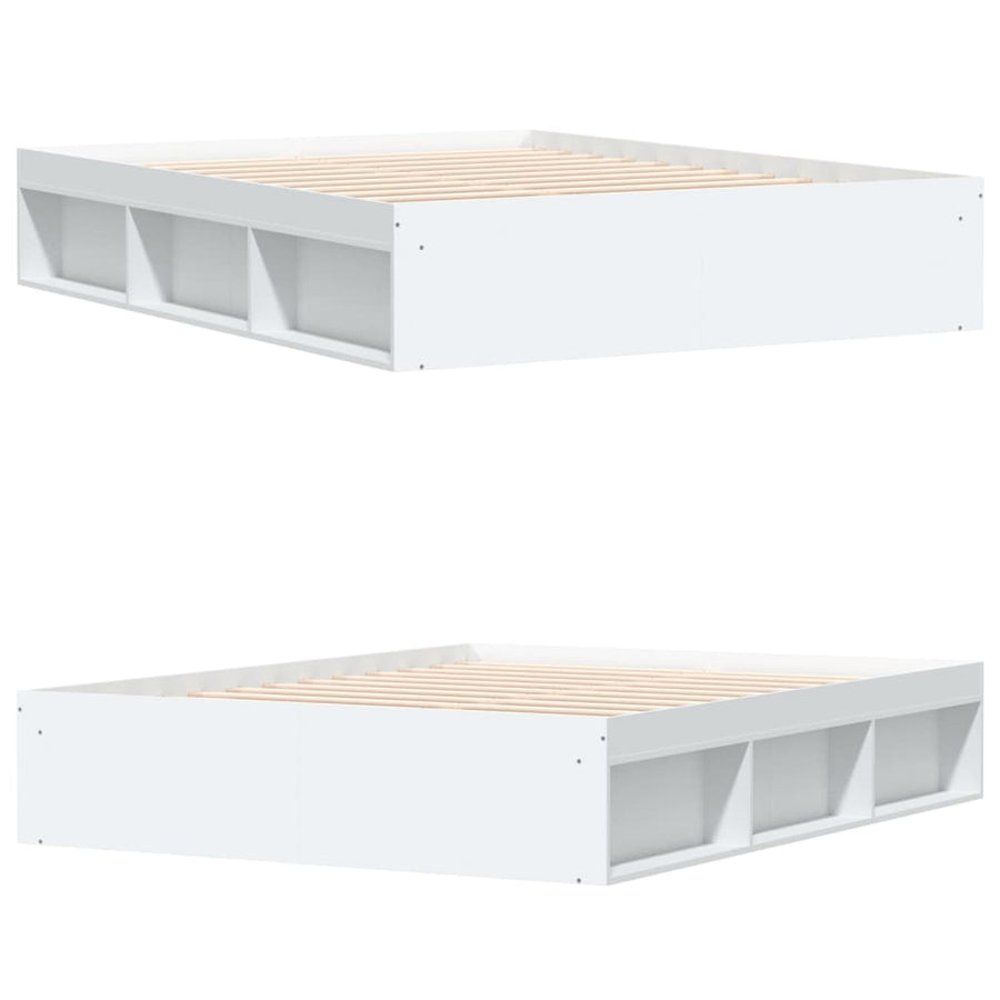 Bedframe 140 x 190 cm Wit