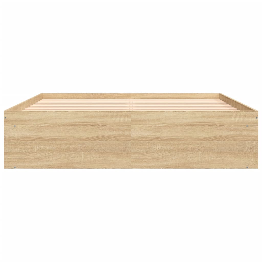 Bedframe Kleurig 140 x 190 cm Sonoma eiken