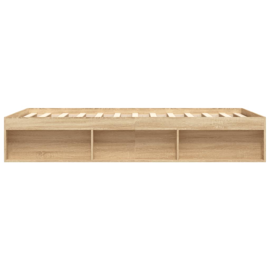 Bedframe Kleurig 140 x 190 cm Sonoma eiken