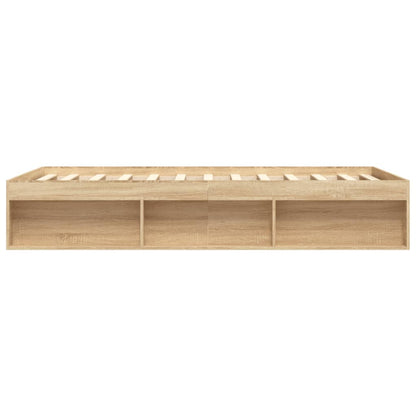 Bedframe Kleurig 140 x 190 cm Sonoma eiken