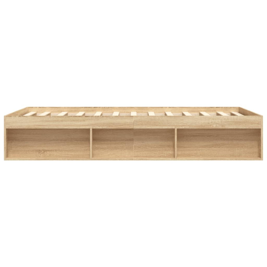 Bedframe Kleurig 140 x 190 cm Sonoma eiken