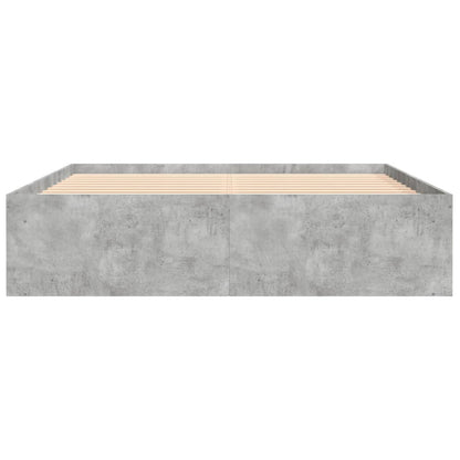 Bedframe 140 x 190 cm Betongrijs