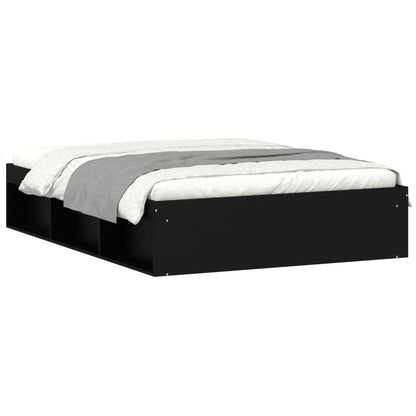 Bedframe Double 135 x 190 cm Zwart