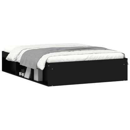 Bedframe Double 135 x 190 cm Zwart