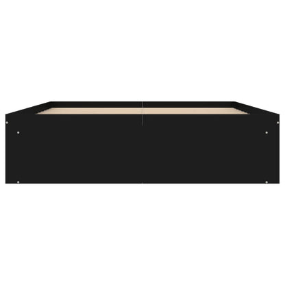 Bedframe Double 135 x 190 cm Zwart