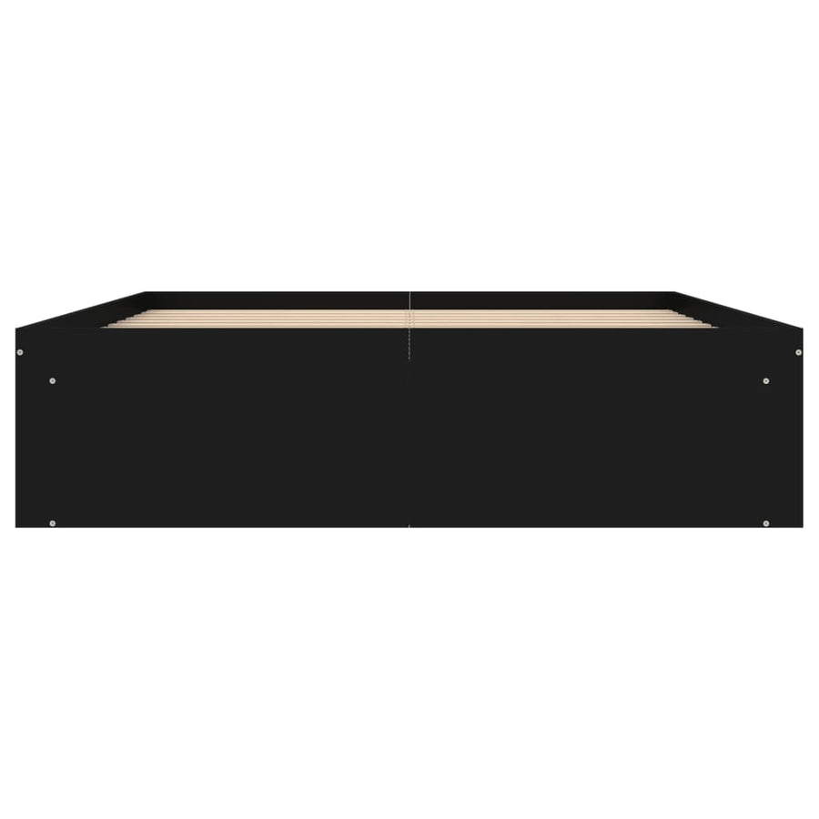Bedframe Double 135 x 190 cm Zwart
