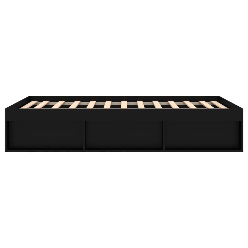 Bedframe Double 135 x 190 cm Zwart