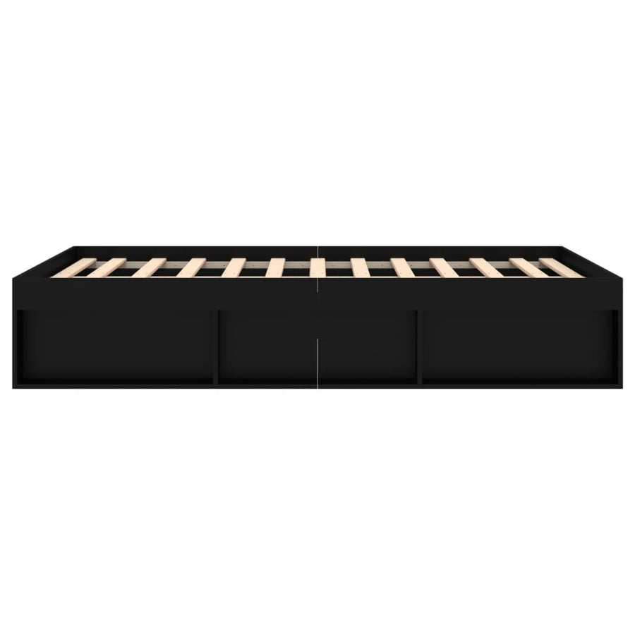 Bedframe Double 135 x 190 cm Zwart