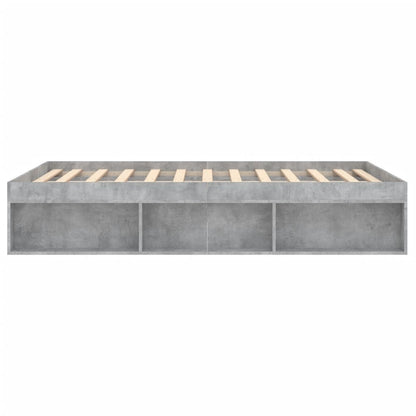Bedframe Double 135 x 190 cm Betongrijs