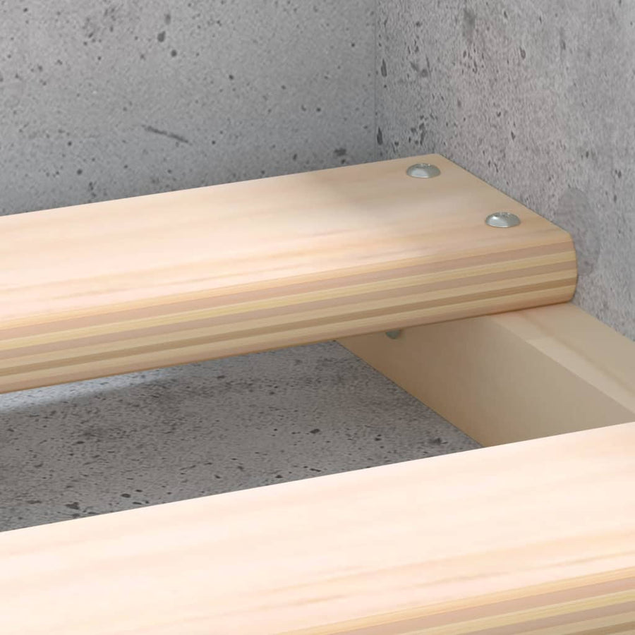 Bedframe Double 135 x 190 cm Betongrijs