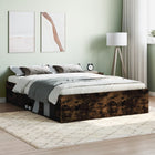 Bed frame smoked oak 135x190 cm Double
