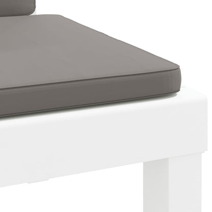 3-Delige Loungeset Met Kussens Pp Wit