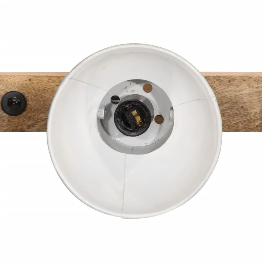 Wandlamp 25 W E27 90X25 Cm Verweerd Recht - 4 lampenkappen 1 Blauw