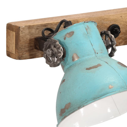Wandlamp 25 W E27 90X25 Cm Verweerd Recht - 4 lampenkappen 1 Blauw