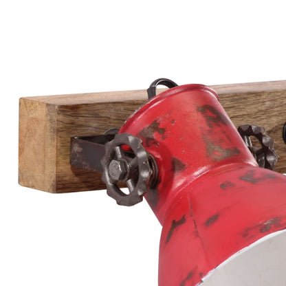 Wandlamp 25 W E27 65x25 cm verweerd rood