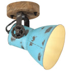 Wall lamp 25 W E27 11.5x11.5x25 cm weathered blue