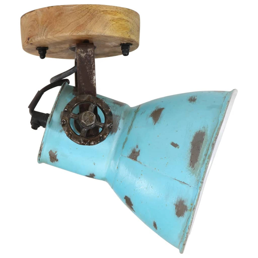 Wandlamp 25 W E27 11,5x11,5x25 cm verweerd blauw