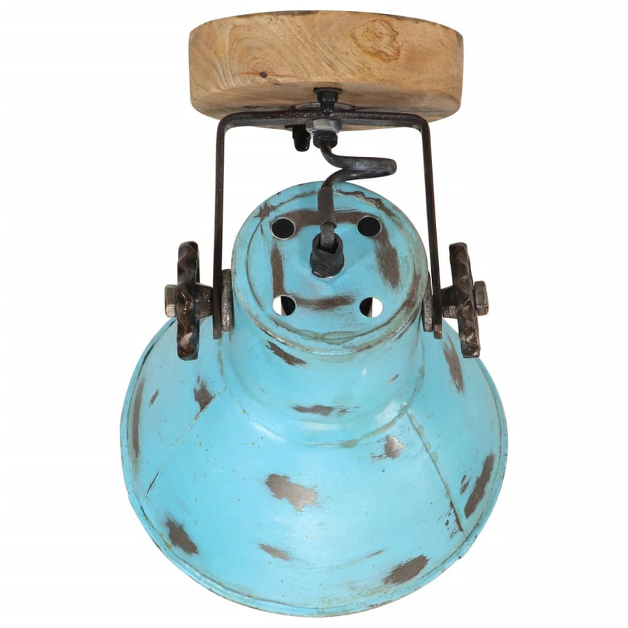 Wandlamp 25 W E27 11,5x11,5x25 cm verweerd blauw