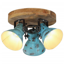 Plafondlamp 25 W E27 35x35x25 cm verweerd blauw