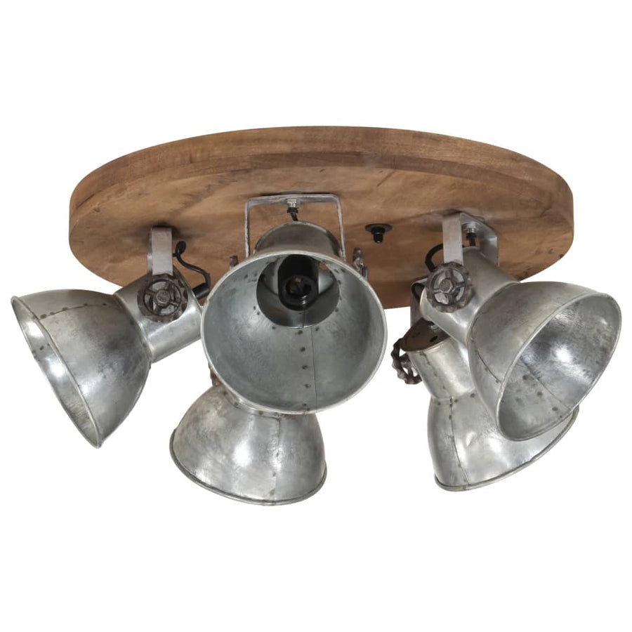 Plafondlamp 25 W E27 50x50x25 cm vintage zilverkleurig