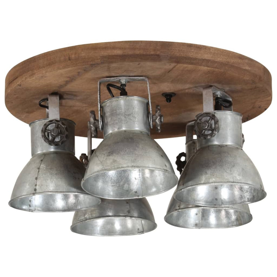 Plafondlamp 25 W E27 50x50x25 cm vintage zilverkleurig