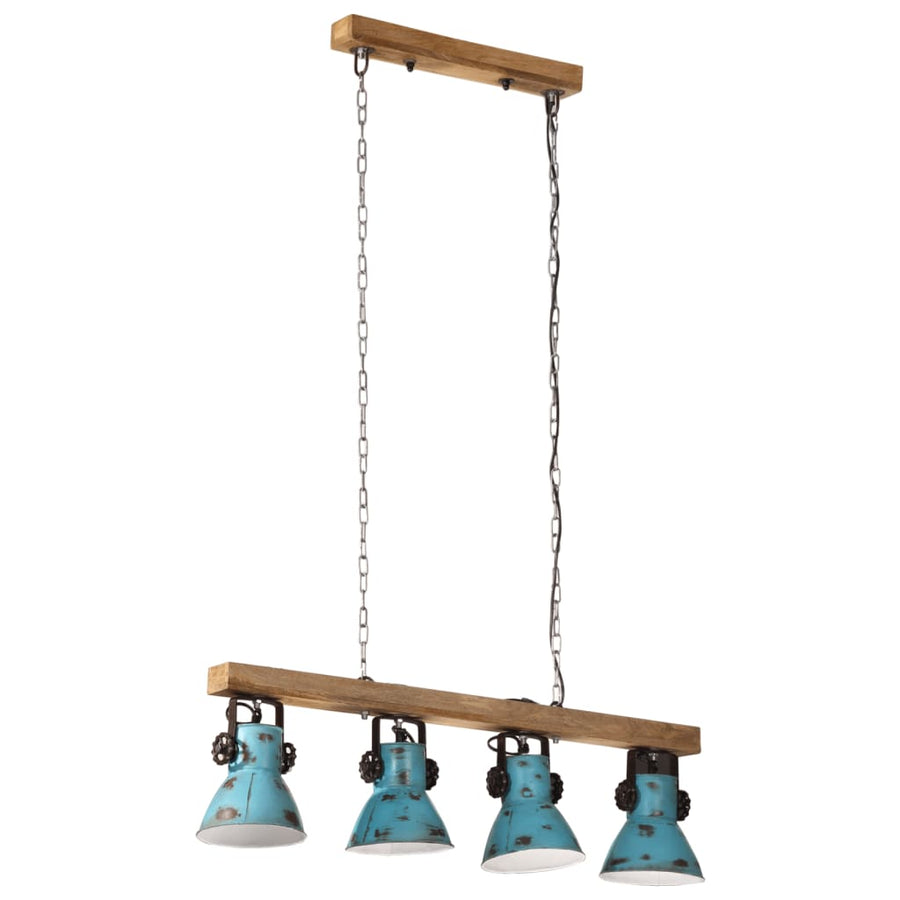 Plafondlamp 25 W E27 90x24x111 cm verweerd blauw
