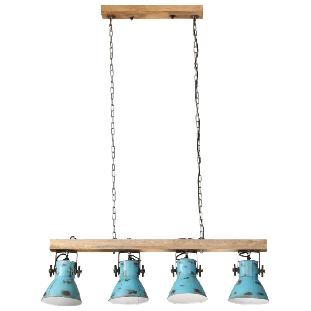 Plafondlamp 25 W E27 90x24x111 cm verweerd blauw