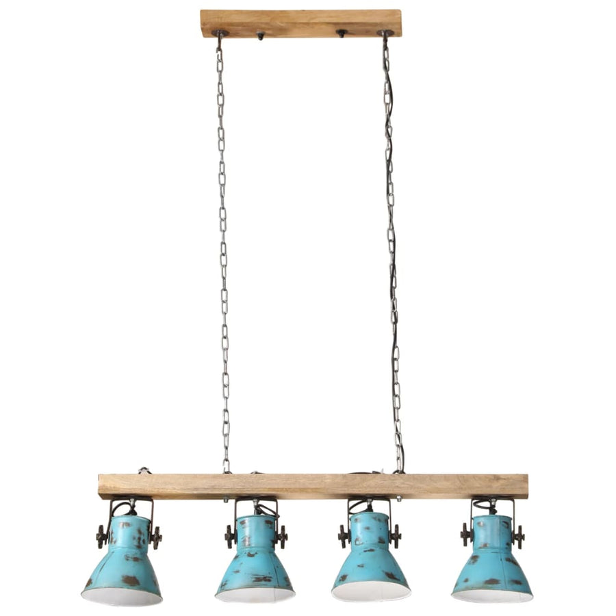 Plafondlamp 25 W E27 90x24x111 cm verweerd blauw