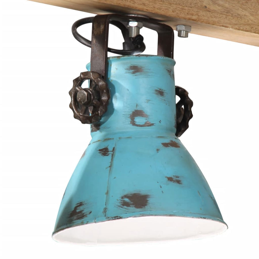 Plafondlamp 25 W E27 90x24x111 cm verweerd blauw