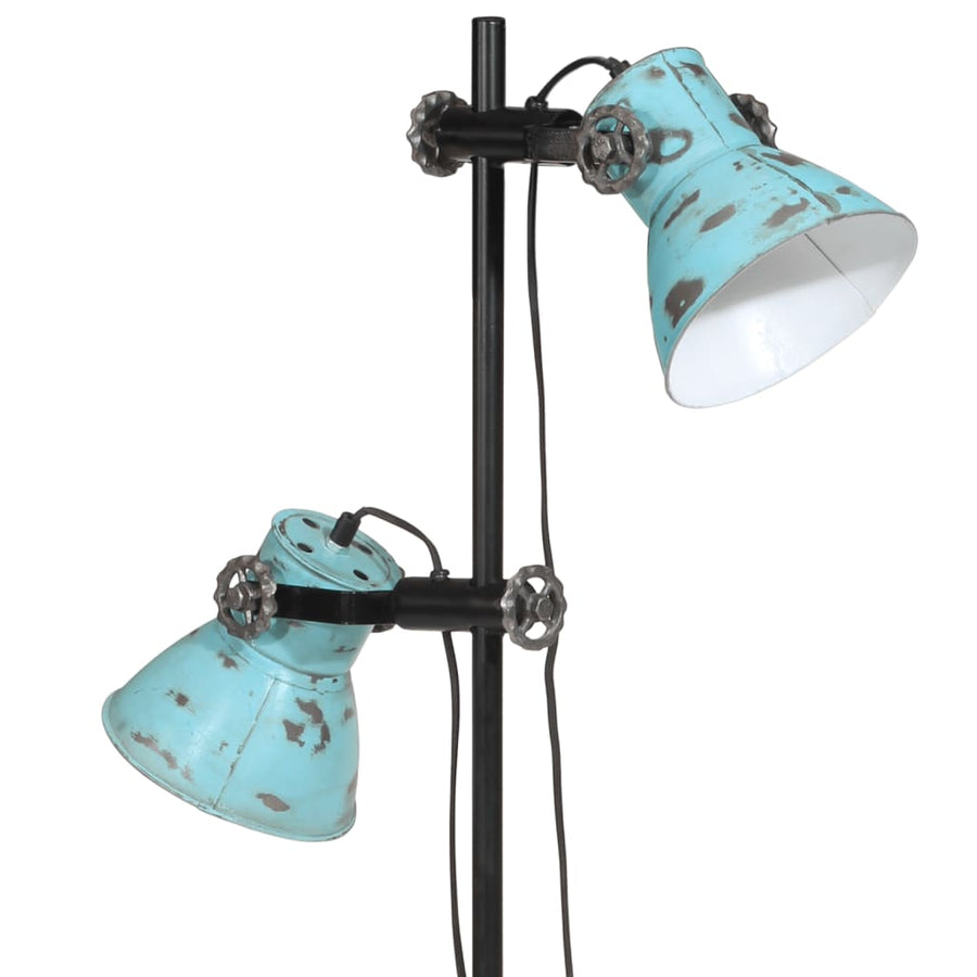 Vloerlamp 25 W E27 25x25x90/160 cm verweerd blauw
